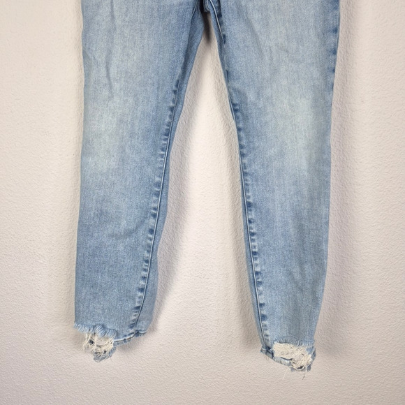 Good American Womens 10/30 Blue Good Legs Cigarette Fit GLSPBD731T BLUE841 Pants - Picture 8 of 15